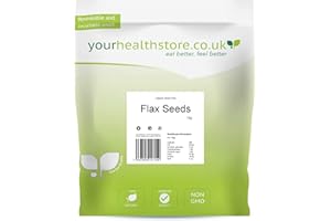 yourhealthstore Flaxseed 1kg, 100% Natural, Brown Linseed, Gluten Free, Vegan, (Recyclable Pouch)