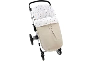 Saco Silla de Paseo Universal Rosy Fuentes- Saco Carrito Bebé - Funda de silla de paseo - Equipado para ser Ajustado perfectamente -Camel