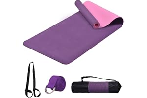 SMALLRUN Esterilla Yoga Esterilla Pilates Antideslizante Alfombrilla de Yoga Esterilla Deporte Yoga Mat para Pilates Yoga Fitness 183x61cm