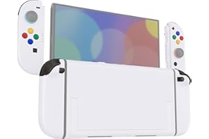 eXtremeRate DIY Replacement Shell Buttons for Nintendo Switch 2, Custom Full Set Rear Back Plate Controller Housing with Buttons for Switch 2 Handheld Console & Joycon 2 - Deluxe Version - White