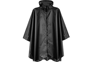 Anyoo Lekki Wodoodporny Oddychający Ripstop Ponczo z kapturem do aktywności na świeżym powietrzu