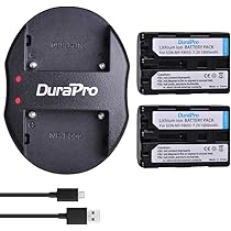 DuraPro 2 stuks NP-FM50 NP FM50 accu dubbele USB-oplader voor Sony NP-FM30, NP-FM51, NP-QM50, NP-QM51, CCD-TRV128, CCD-TR108, CCD-TR208, CCD-TR408, CCD- TR748, camera's CCD-TRV106, CCD-TRV107
