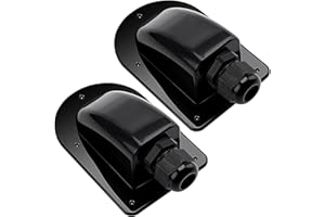 VooGenzek 2 Pezzi ABS Passacavo Solare Impermeabile, Pssacavo per Tetto, Pressacavo Solare Ingresso Cavo, per Cavo 6-12 mm per Solar Project on Camper, Camper, Barca (Singolo)