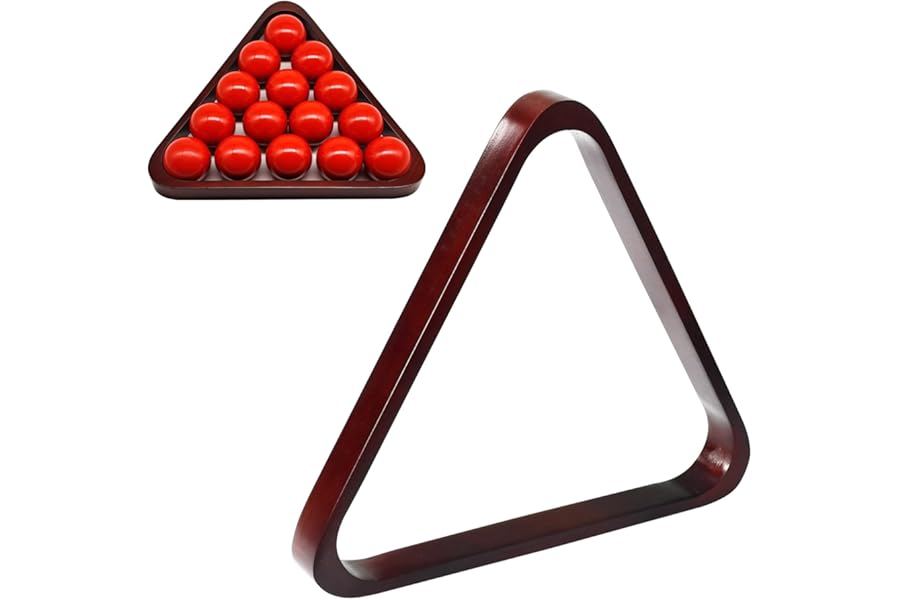 Naissgo Snooker Ball Racks, Wooden Professional Snooker Frame, Snooker Table Balls Rack, Solid Triangle Rack Holder
