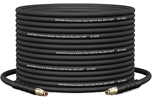 OHAYORI Tuyau Haute Pression 10M/32Ft Compatible avec Karcher K2 K3 K4 K5 K6 K7, 220 Bar Tuyau de Remplacement Résistant à l’Usure, Raccord Rapide, Extension pour Nettoyeur Haute Pression