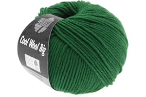 LANA GROSSA Cool Wool Big | Extrafeine Merinowolle waschmaschinenfest und filzfrei | Handstrickgarn aus 100% Schurwolle (Merino) | 50g Wolle zum Stricken & Häkeln | 120m Garn
