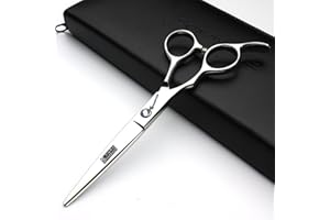 AXEMOORE Peluquería profesional japonesa de 6 pulgadas a la izquierda tijeras de peluquería