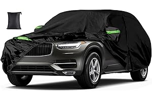LIROPAU Telo Copriauto da Esterno Compatibile con Volvo XC90 2002-2023, Copertura per Auto Pioggia Polvere Anti-UV Antineve Protezione per Tutte Le intemperie con Cerniera e Striscia Riflettente (XC90)