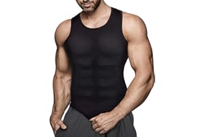 Bingrong Men Compression Vests Shapewear Slimming Body Shaper Undershirt Tank Top Shirt