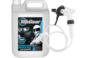 WABTVKON TOP GEAR - Waterless Wash and Wax - 5L with Long hose trigger - Cleans and polishes without the use of water