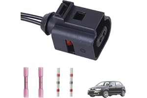 Twowinds - Conector Sensor de Temperatura 1j0973702 Compatible con VW Golf 4, Jetta 4, New Beetle, R32 - ABS ESP - Conector Cableado