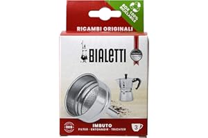 Bialetti Ricambi, Includes 1 Funnel Filter, Compatible with Moka Express, Fiammetta, Break, Happy, DAMA, Moka Melody Sport, Alpina, Moka Timer and Rainbow (3 Cups)