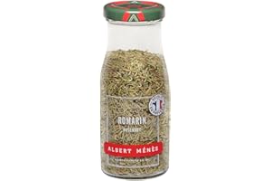 Romarin - Récolté dans Sud de la France - Idéal pour Tisane, Infusion, Cuisine Gastronomique ou Plats Maison - Herbe Aromatique - Saveur Parfumée - Goût Camphré - 35g - ALBERT MÉNÈS