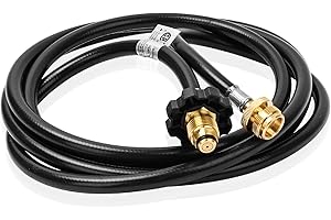 CHANGTA F273704 10Ft Propane Heater Adapter Hose Assembly, Compatible With Mr. Heater, Big Buddy Heater To Series, Coleman Camp Stove Series, Fit Indoor/Outdoor Propanetank- (Lp Cylinder Pol Connection)