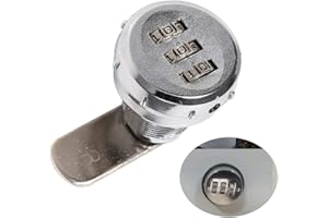 SSYANG 30MM Serratura a Combinazione per Cassetti,Combinazione a 3 Cifre Serratura Serratura a Camma con Combinazione di Codice Serratura a Camma Rotante,per Cassetta Degli Attrezzi del Cassetto Dell'uffici