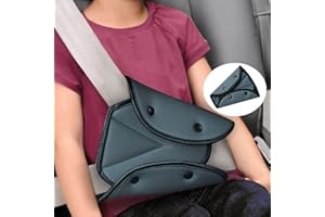 LONTG Kids Car Seat Belt Adjuster Universal Seat Belt Safety Cover Harness Strap Adjuster Pad Shoulder Neck Triangle Positioner Child Seat Belt Adjustment Holder Adult Seat Belt Clip Safety Belt Protector