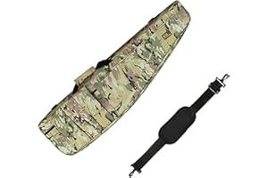 DFANCE Custodie per Carabine,Custodia Doppia Per Fucile,Borsa Porta Fucile,Valigetta Pistola Softair,Fodero Porta Fucili Imbottito Borsa Fucile Pesca,per CS Deposito Armi