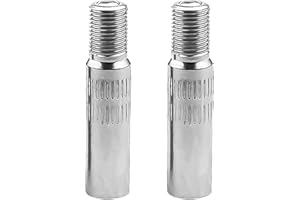 USHXVG 2 Pcs Car Valve Adapter, Valve Extension Car Valve, Valve Extension, Bicycle Valve Adapter, Valve Extension Adapter (Copper Color)