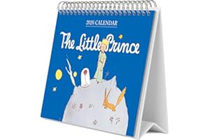 Grupo Erik Calendario sobremesa 2026 El Principito - Almanaque de mesa 2026 Con espacio para Anotar, Vista Mensual global, Ilustraciones y Base resistente (19,5 x 16,5cm)