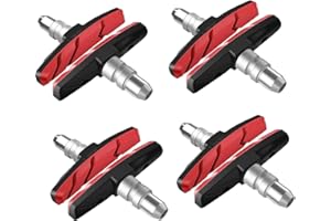 V Brake Pads, AGPTEK 4 Pairs Brake Pads for Bicycle 70mm, Bike Brake Blocks Compatible with MTB, Shimano, Tektro, Avid, Clarks, Contec, Sram, XLC