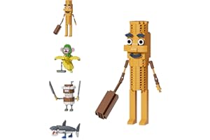 GIAONLGY Italian Brainrot Tung Tung Sahur 3D Figure, Cappuccino Assassino Giocattoli da Costruzione, Tralalero Tralala Construction Blocchi Figure per Collezione, Ufficio, Regalo (TUNG)