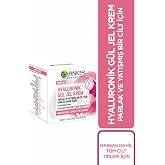 Garnier Hyaluronik G&uuml;l Jel Krem Parlak ve Yatışmış Bir Cilt İ&ccedil;in G&uuml;nl&uuml;k Bakım Kremi (50 ml)