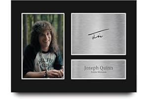 HWC Trading Joseph Quinn Strange Hawkins Thing Eddie Munson Gifts Printed Signed Autograph Picture for TV Show Fans - A4