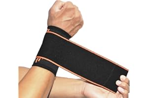 SOLO ACTFIT Support de Poignet, Elastique Compression Poignet pour Tennis, Golf, Gym, Sport et Fitness - Bandage De Soutien pour Homme Et Femme - Taille Unique Réglable