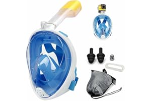 WEISIPU Snorkel Mask Anti Fog Full Face Swimming Diving Scuba Goggle Mask for Adult Kids