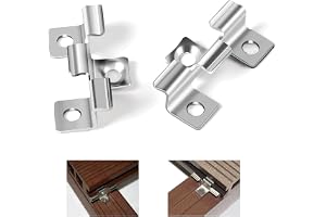 SUPAWAY Parti av 100 fästklipp för WPC-beläggning - 7,5 mm - I rostfritt stål - För montering av WPC-terrasseplankor - Klämområde: 7,5 mm - Silverfärgad