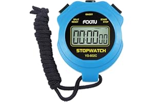 FCXJTU Einfacher digitaler Sport-Stoppuhr-Timer, Keine Glocken, Keine Uhr, kein Alarm, nur Stoppuhrmodus, einfache stille Stoppuhr für eine Runde mit EIN/AUS für Schwimmen, Laufen, Kindertrainer