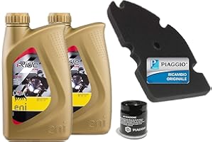 Kit di manutenzione Piaggio per scooter MP3 125 - 250 - 300, Olio 2L ENI 5W-40