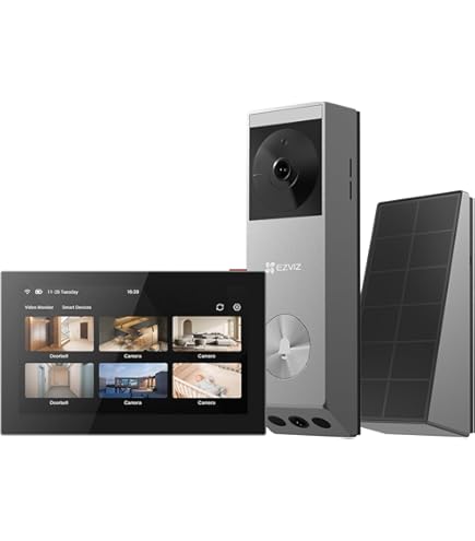Bextgoo Draadloze deurbel met camera, 3 MP FHD draadloze deurbel voor buiten, waterdicht, menselijke detectie, sirene, nachtzicht, bidirectionele audio, videogesprek, IP67, cloud- en SD-ondersteuning