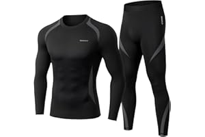 BENNALD Thermounterwäsche Herren, Skiunterwäsche Winter Thermowäsche Set Funktionsunterwäsche Warm Weich Funktionswäsche atmungsaktiv Thermo Unterwäsche Thermounterhemd Thermounterhose für Männer