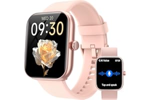 YOEVER Smart Watch for Women, Answer/Make Calls,[1.91" HD Screen] Smart Watches for Women iPhone/Samsung/Android,Alexa Built-in, Fitness Watch with Heart Rate Sleep SpO2 Monitor,IP68 Waterproof, 100+ Sports