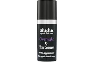 ‎AHUHU ahuhu Overnight Hair Serum (30ml), Pflegendes Haarserum mit Lavendel-Extrakt, Nachtkaktus-Extrakt & Abyssinian Öl, Haarpflege für Glanz & Feuchtigkeit über Nacht, Vegan