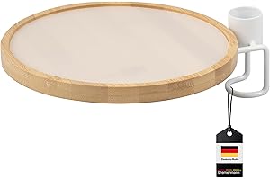 bremermann Zusatz-Pflanzenteller für Teleskop-Blumenregal aus Bambus (Weiß)