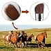 ZaKitane Makeup Brushes,Wooden Handle Professional Goat Hair Pony Hair Makeup Brush Set,Portable Cosmetic Brush,Make Up Brush Kit,6 pcs (Black)