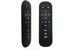 FOXRMT Replacement NOW TV Remote for All NOW TV BOX 1/2/3/4(Hd, Lt, Xd, Xs) 3 Channel Shortcut Buttons (black)