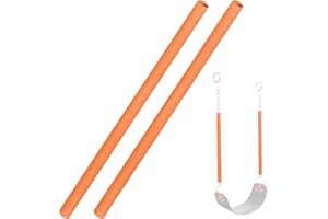 Cosmos 2 Pcs Swing Chain Cover Swing Handle Grip Sleeve for Playground Swingset Accessories, Porch Swings Barrier Chain in Garden Backyard Patio Outdoor (Orange)
