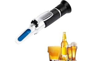 HXTDBY Brix Refractometer for Brewing Beer Wort Refractometer Dual Scale Beer Brix Refractometer Tester Specific Gravity 1.000-1.120 and Brix 0-32% Beer Hydrometer Refractometer with ATC