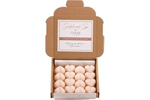 FOSSE LIVING Sandelholz Spa stark duftende Wachsschmelzen 16-er Pack - Das Geschenk für jeden Anlass - Hergestellt im Vereinigten Königreich