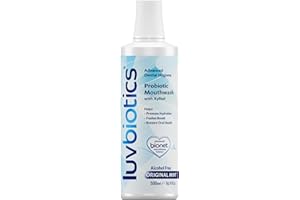 Luv Biotics Alcohol Free Mouthwash with Oral Probiotics, Xylitol for Fresh Breath, Gum Health & Oral Microbiome Support-500ml