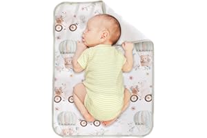 DAWCBVJQ 70x50 Cm Windelwechselmatte Wasserdichte Wickelunterlage Waschbare Unterlage Changing Mat Windel Liner Welpenunterlagen Kinderbettwäsche Urinierunterlagen Baumwolle Atmungsaktiv Wiederverwendbar