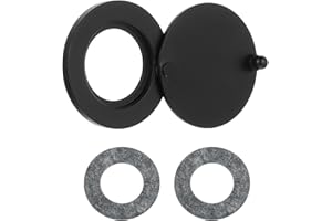 YQQYG Door Viewer Cover Black Door Hole Cover with Self-Adhesive Door Viewer No Drilling Peephole Cover for Hotel, Home, Apartment Door, Office