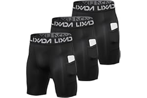 Lixada 3PCS Pantalones Cortos de Ciclismo Hombre, Pantalones Cortos, Ropa Interior Entrenamiento Activos