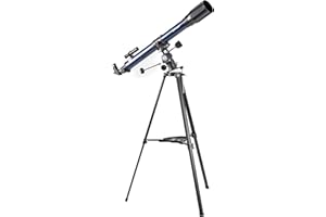Bresser junior Teleskop Refraktor 70/900 EL mit wahlweise äquatorialer oder azimutaler Aufstellung inklusive Montierung, Stativ und umfangreichem Zubehör