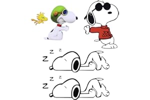 NineSSJLY 3× Aufkleber – Peanuts Sticker Set mit 3 Motiven – Wasserdichte Autoaufkleber 15×20 cm – Für Auto, Vespa, Laptop, Fenster, Kinderzimmer, Motorrad