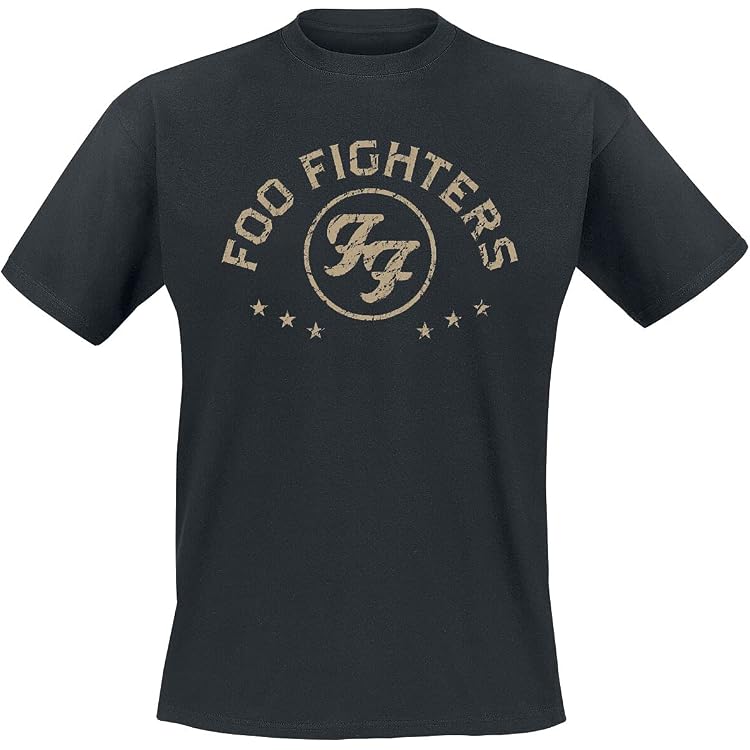 T-shirt Foo Fighters '100% Organic' – Bleu Officiel – Neuf Avec étiquette