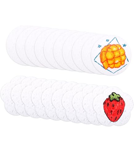 BENECREAT - 30 Feuilles De Papier Peinture En Mousse Ronde 66 Mm, Pour Effet 3D Gonflant Instantané – Art, Loisirs Créatifs